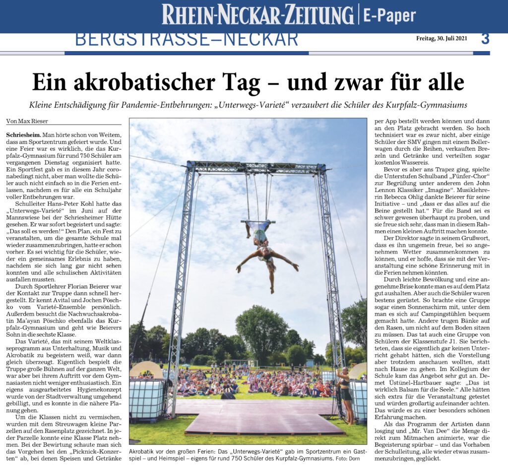Unterwegs-Varieté für das KGS