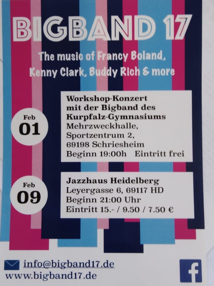 Bigband Konzert am 01.02.2019 in der Mehrzweckhalle