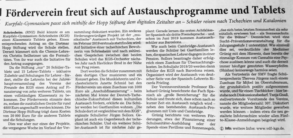 Förderverein stimmt neuen Projekten zu